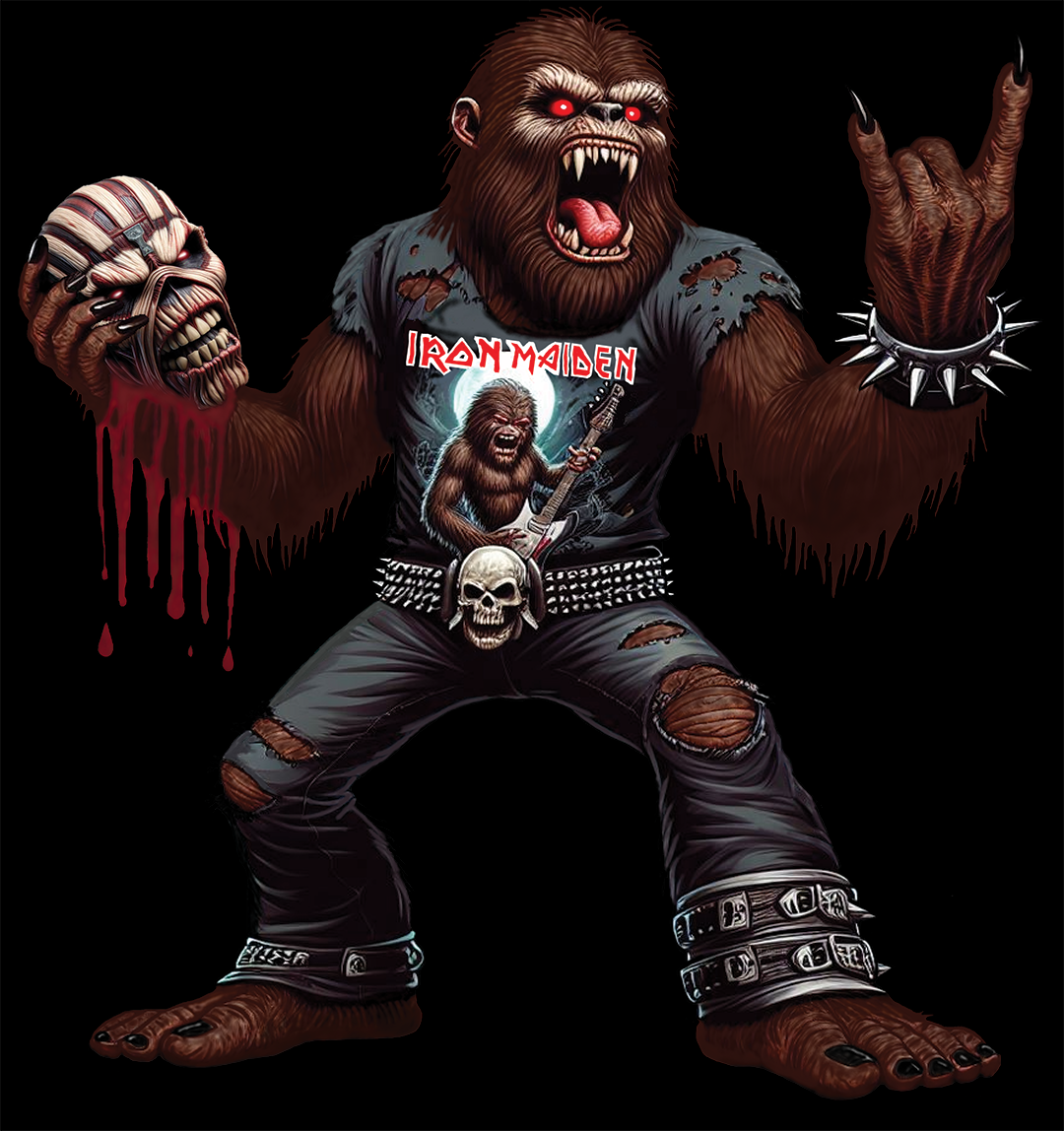 Maiden Vancouver Mascot Black Background Low Res